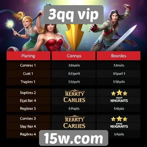 Comparativo de jogos disponíveis no 3qq vip